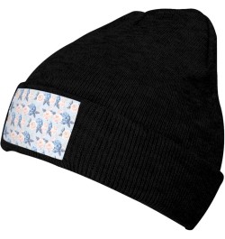 Flowers Stripe Print Beanie Hat Knitted Cap for Men Women,Thin Warm Knit Slouchy Ski Cap Winter Hip Hop Black $9.04 Skullies ...