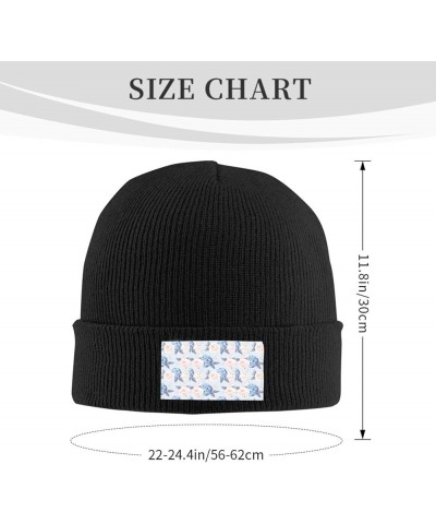 Flowers Stripe Print Beanie Hat Knitted Cap for Men Women,Thin Warm Knit Slouchy Ski Cap Winter Hip Hop Black $9.04 Skullies ...