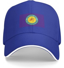 Flag of The Choctaw Nation Baseball Cap Sandwich Brim Hats for Men Women Adjustable Caps Blue $12.16 Baseball Caps