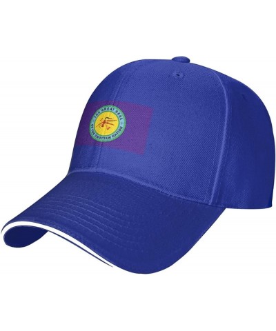 Flag of The Choctaw Nation Baseball Cap Sandwich Brim Hats for Men Women Adjustable Caps Blue $12.16 Baseball Caps