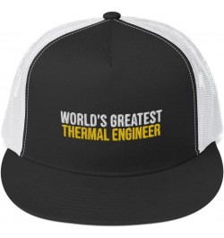 World's Greatest Thermal Engineer Hat (Embroidered 5-Panel Trucker Cap) Thermal Engineer Apparel Black/ White $15.99 Skullies...