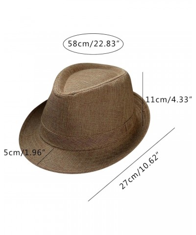 Men and Women Retro Jazz Hat Soild British Sun Hat Travel Sun Hat Swim Hats Women $10.37 Sun Hats