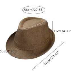 Men and Women Retro Jazz Hat Soild British Sun Hat Travel Sun Hat Swim Hats Women $10.37 Sun Hats