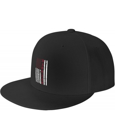 Brain Aneurysm Awareness Support Warrior Snapback Hats for Men Baseball Cap Trucker Hat Flat Brim Hats Black $9.56 Baseball Caps