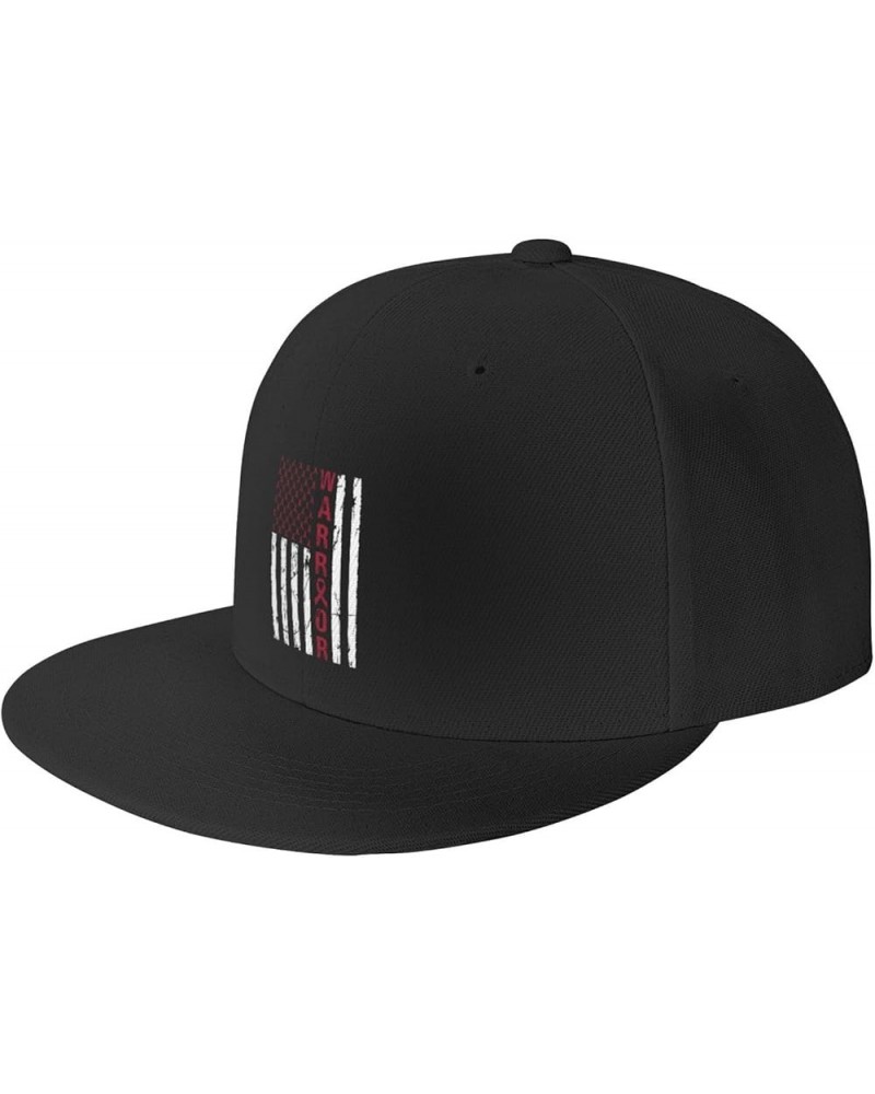 Brain Aneurysm Awareness Support Warrior Snapback Hats for Men Baseball Cap Trucker Hat Flat Brim Hats Black $9.56 Baseball Caps