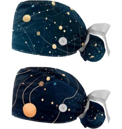 Galaxy Star Sky Women's and Men's Cap Working Hat One Size Multiple Color 2-Pack Color 8 $11.43 Skullies & Beanies