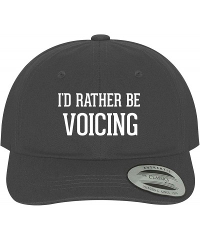 I'd Rather Be Voicing - Soft Dad Hat Baseball Cap Dark Grey $22.00 Baseball Caps