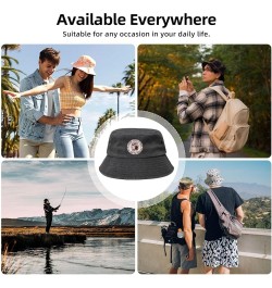 Seal of Wayne County, Michigan Bucket Hat for Men Women Outdoor Washed Cotton Sun Hats Travel Beach Hat Black $14.11 Bucket Hats