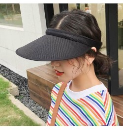 4 Pack Women Wide Brim Sun Visor UV Protection Hat Adjustable Clip On Visors Outdoor Sports Golf Beach Cap Black,red,light Bl...