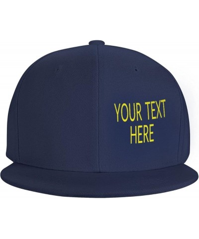 Custom Cap,Custom Photo Caps Your Custom Here,Custom Hat Design Your Own Classic Mens Womens Personalized Baseball Cap Navy B...