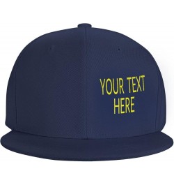 Custom Cap,Custom Photo Caps Your Custom Here,Custom Hat Design Your Own Classic Mens Womens Personalized Baseball Cap Navy B...