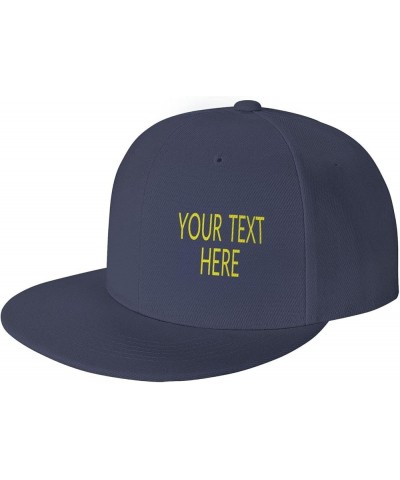 Custom Cap,Custom Photo Caps Your Custom Here,Custom Hat Design Your Own Classic Mens Womens Personalized Baseball Cap Navy B...