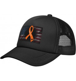 ADHD Awareness Orange Ribbon Baseball Cap Adjustable Casual Mesh Hats Duck Tongue Hat for Men Women21 $10.32 Baseball Caps