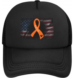 ADHD Awareness Orange Ribbon Baseball Cap Adjustable Casual Mesh Hats Duck Tongue Hat for Men Women21 $10.32 Baseball Caps