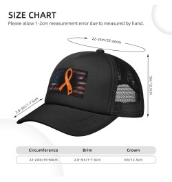 ADHD Awareness Orange Ribbon Baseball Cap Adjustable Casual Mesh Hats Duck Tongue Hat for Men Women21 $10.32 Baseball Caps