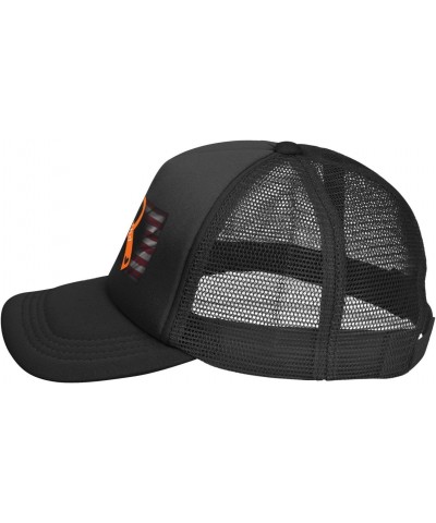 ADHD Awareness Orange Ribbon Baseball Cap Adjustable Casual Mesh Hats Duck Tongue Hat for Men Women21 $10.32 Baseball Caps