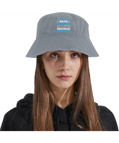 I'm A Math Teacher of Course I Have Problems Bucket Hats Bucket Hat Packable Womens Hats Golf Accessories for Dance Light Gre...