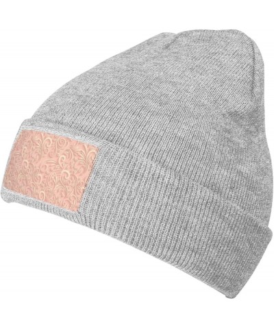 Multifunction Classic Floral Swirling Print Knitted Hat Gifts Outdoor Daily Unisexn Beanie Soft Warm,Elastic Gray $11.85 Skul...