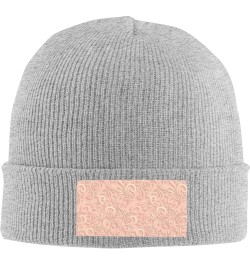 Multifunction Classic Floral Swirling Print Knitted Hat Gifts Outdoor Daily Unisexn Beanie Soft Warm,Elastic Gray $11.85 Skul...