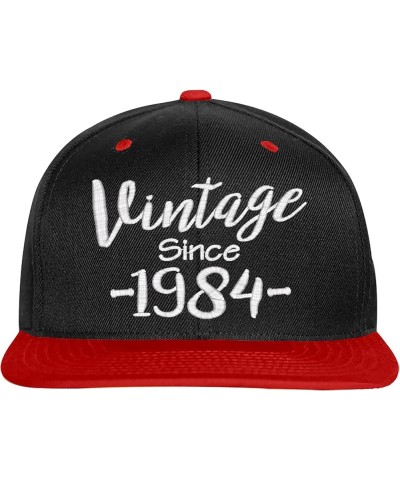 40th Birthday Gift, Vintage Aged to be Perfected Since 1984, Snapback Hat Black-red $17.90 Baseball Caps