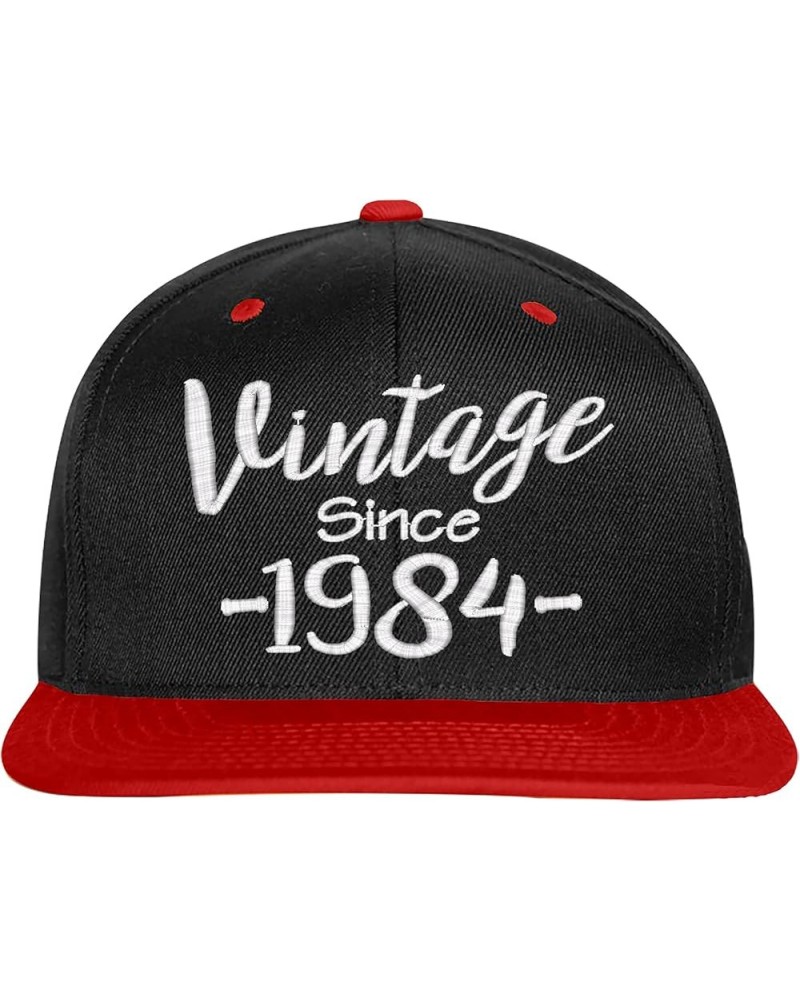 40th Birthday Gift, Vintage Aged to be Perfected Since 1984, Snapback Hat Black-red $17.90 Baseball Caps