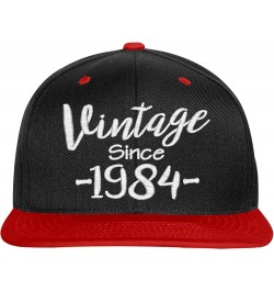 40th Birthday Gift, Vintage Aged to be Perfected Since 1984, Snapback Hat Black-red $17.90 Baseball Caps