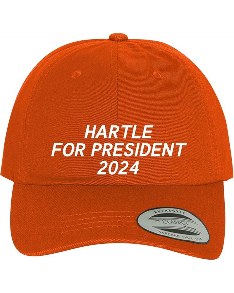 Hartle for President 2024 - Comfortable Dad Hat Baseball Cap Orange $14.34 Baseball Caps