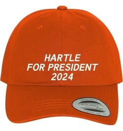 Hartle for President 2024 - Comfortable Dad Hat Baseball Cap Orange $14.34 Baseball Caps