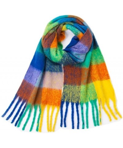 Women Plaid Scarf Winter Warm Shawl And Wraps Bandana Long Thick Blanket 3 $24.22 Scarves