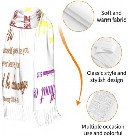 White Bible Verse Custom Scarf Inspirational Quote Religious Motivational Limelight Scarves We Walk By Faith Not By Sight Dlj...