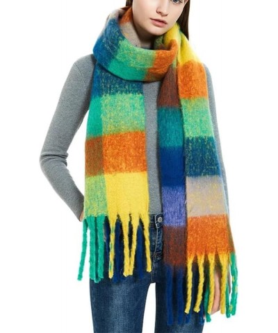 Women Plaid Scarf Winter Warm Shawl And Wraps Bandana Long Thick Blanket 3 $24.22 Scarves