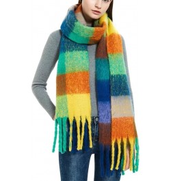 Women Plaid Scarf Winter Warm Shawl And Wraps Bandana Long Thick Blanket 3 $24.22 Scarves