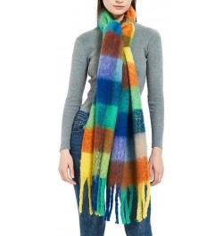 Women Plaid Scarf Winter Warm Shawl And Wraps Bandana Long Thick Blanket 3 $24.22 Scarves