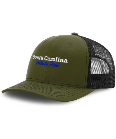 Richardson Trucker Hat South Carolina Palmetto State Style B Polyester Baseball Cap Loden Black $17.49 Baseball Caps