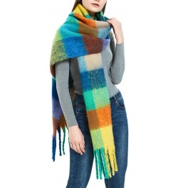 Women Plaid Scarf Winter Warm Shawl And Wraps Bandana Long Thick Blanket 3 $24.22 Scarves