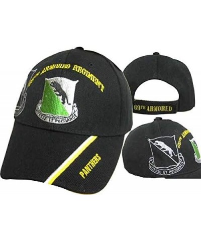 U.S. Army 69th Armored Regiment Panthers Embroidered Shadow Black Cap Hat $10.65 Baseball Caps