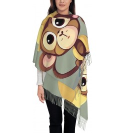 Cute Otter Print Tassel Scarf Women'S Tassel Shawl Scarf Wraps,Fringed Shawl Wrap Spring,Fall,Winter Cute Monkey $13.50 Scarves