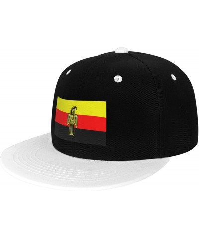 Gothic Sunrise Flag Snapback Hat for Men Women Baseball Cap Trucker Flat Bill Hats Dad Caps White $12.36 Baseball Caps