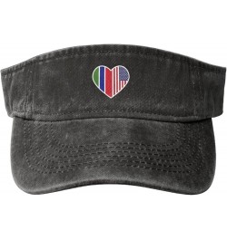 I Love America and The Gambia Sun Hat Sun Visor Hats for Women Men Baseball Cap Golf Hats Black $11.84 Visors