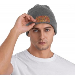 Group of Moroccan Geometric Print Knitted Hat Daily Warm Hat,Soft Outdoor Beanie for Men Women,Eisure Doudou Hat Deep Heather...