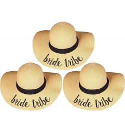 Women's Ponytail Messy Bun UPF 50 Embroidered Adjustable Beach Sun Hat 3 Bride Tribe $19.10 Sun Hats