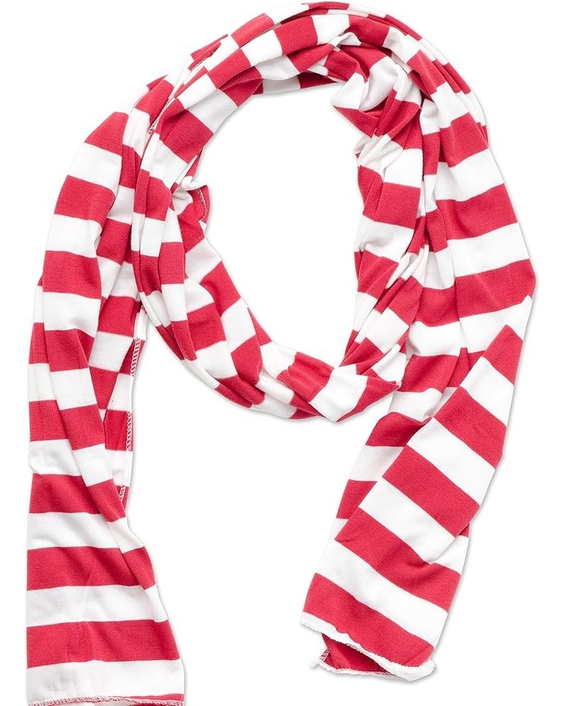 Women's Game Day Sports Team Apparel Jersey Scarf Crimson $10.24 Scarves