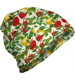 Unisex Beanie, Pear and Apple Leafy Branch, Hiking Outdoors Multicolor $17.66 Skullies & Beanies