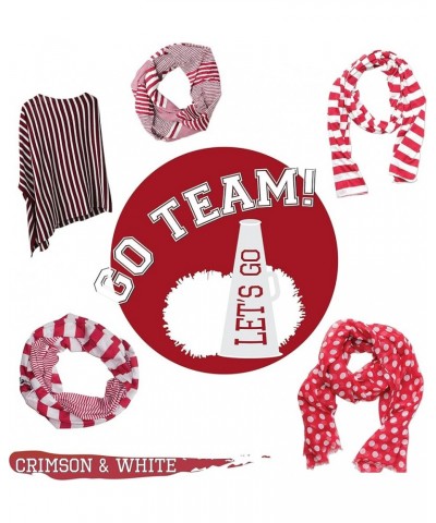 Women's Game Day Sports Team Apparel Jersey Scarf Crimson $10.24 Scarves