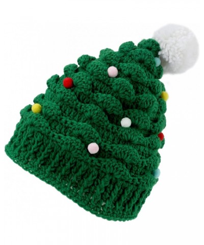 Christmas Tree Hat, Cute Unisex Christmas Knitted Crochet Hat Green Beanie Santa Hat for Women Men Adults Party Daily Wear $1...