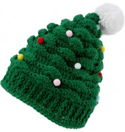 Christmas Tree Hat, Cute Unisex Christmas Knitted Crochet Hat Green Beanie Santa Hat for Women Men Adults Party Daily Wear $1...