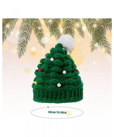 Christmas Tree Hat, Cute Unisex Christmas Knitted Crochet Hat Green Beanie Santa Hat for Women Men Adults Party Daily Wear $1...