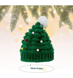 Christmas Tree Hat, Cute Unisex Christmas Knitted Crochet Hat Green Beanie Santa Hat for Women Men Adults Party Daily Wear $1...