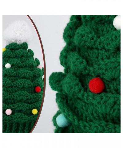 Christmas Tree Hat, Cute Unisex Christmas Knitted Crochet Hat Green Beanie Santa Hat for Women Men Adults Party Daily Wear $1...