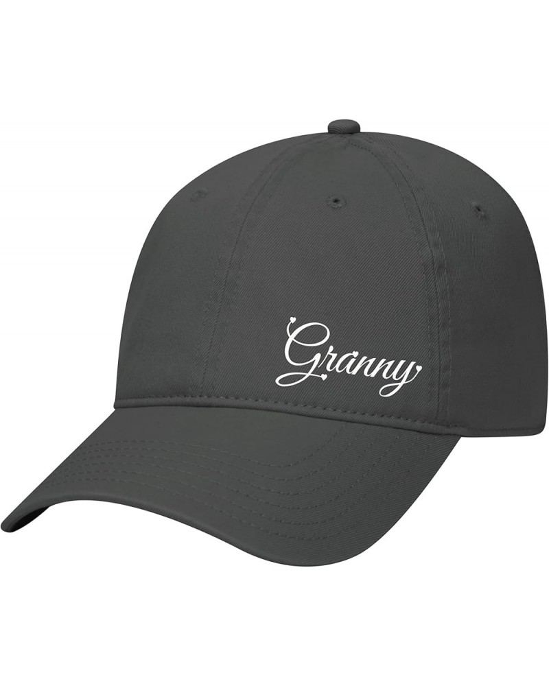 Mother's Day Womens Names in Cursive with Hearts Cute Embroidered Charcoal Otto Baseball Cap Granny $18.19 Baseball Caps